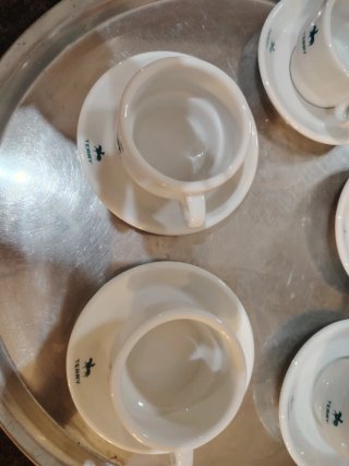 Juego 5 Tazas nuevas Café Espresso marca Terry