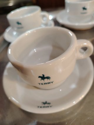 Juego 5 Tazas nuevas Café Espresso marca Terry