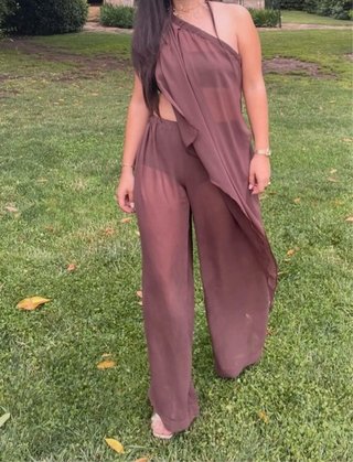 Conjunto Gasa Hecho a Mano Marrón Talla Única