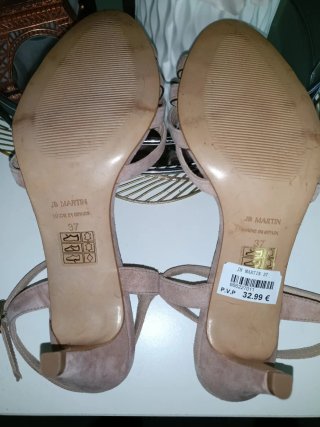 Sandalias JB Martin Rosa Palo