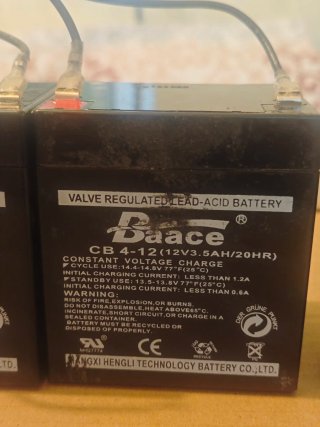 2 Baterías 12V 3.5AH y Motor Patinete