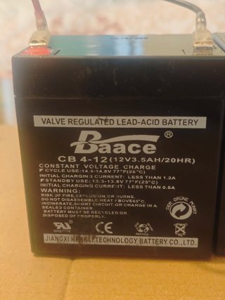 2 Baterías 12V 3.5AH y Motor Patinete