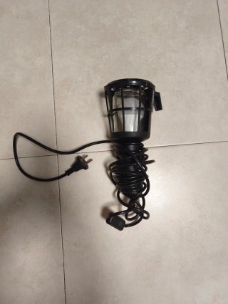 Lámpara camping con cable 5m (sin bombilla).