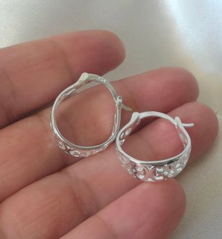 Pendientes Aro Plata Calados - Nuevos
