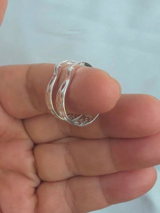 Pendientes Aro Plata Calados - Nuevos