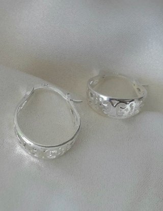Pendientes Aro Plata Calados - Nuevos
