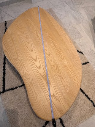 Mesa de centro de madera orgánica