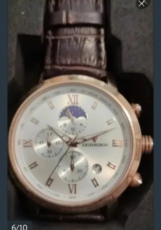 Reloj LIGE nuevo correa piel
