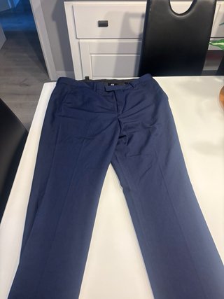 Pantalón de vestir slim fit azul