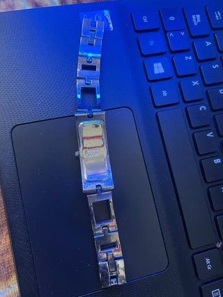 Reloj Oulm Mujer Plata y Negro
