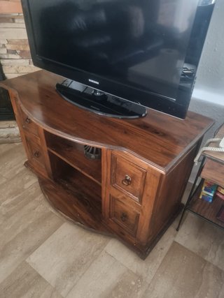 Mueble TV rústico madera maciza