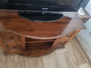 Mueble TV rústico madera maciza