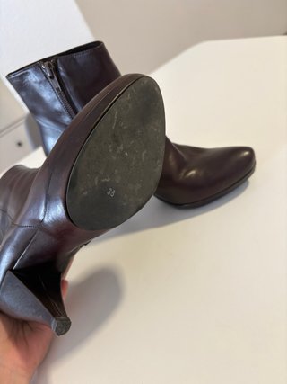 Botines de tacón marrones