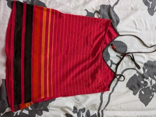 Top Halter Bershka Estampado Talla M