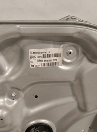Elevalunas del der kia 125933 824801h070 cee'd 1.6