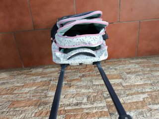 Mochila con ruedas y asa extensible