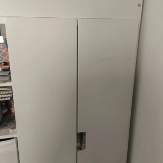 Cama alta Ikea Stuva blanca
