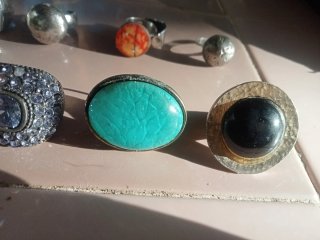 Lote Anillos Bisutería y Plata Ajustables