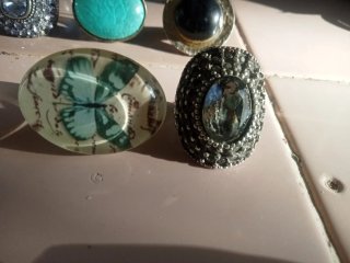 Lote Anillos Bisutería y Plata Ajustables