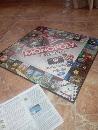Juego Monopoly Gamer Mario Kart Hasbro Completo