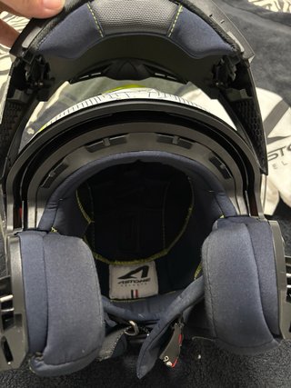 Casco Moto Convertible Amarillo/Negro