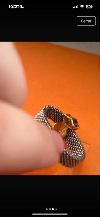 Anillo Tous Oso Dorado y Plateado