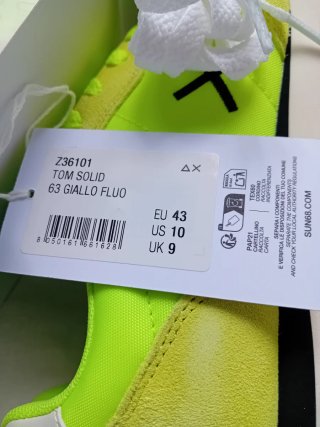 ✅️SUN68 Sneakers Uomo Tg 43 Mod TOM SOLID