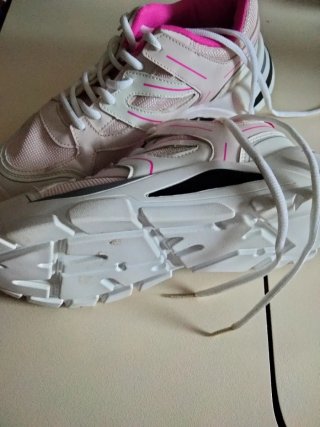 Zapatillas deportivas mujer rosa y blanco