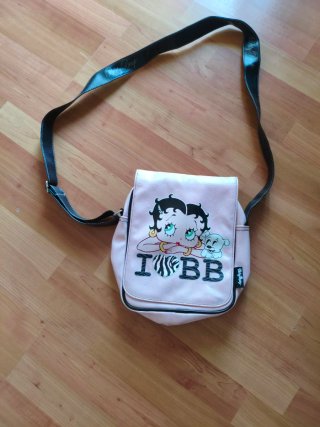 Bandolera Betty Boop Rosa y Negra