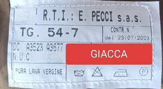 Completo uniforme Esercito Italiano