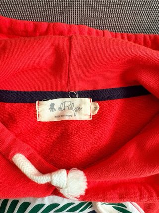 Sudadera El Pulpo niño roja