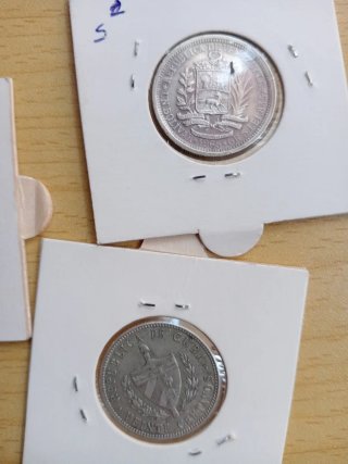 5 Monedas Plata Varios Países