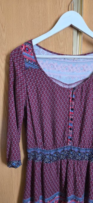 Vestido Bershka estampado talla M
