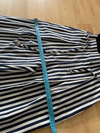 Mono Zara Rayas Blanco y azul