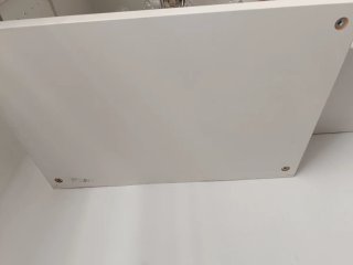 Mueble de Almacenaje Blanco y Transparente