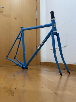 Cuadro y horquilla Surly Steamroller Azul
