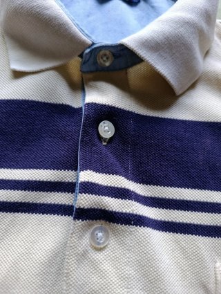 Polo Vintage Dustin Rayas Beige Multicolor