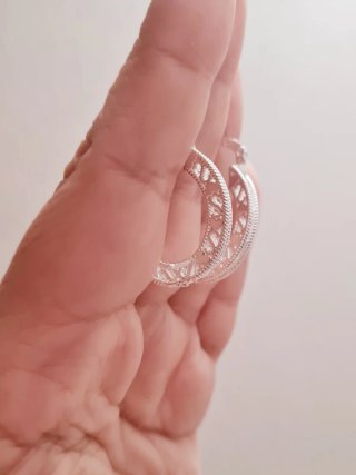 Orecchini ovali in argento 925