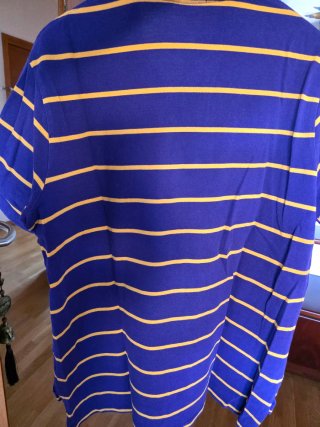 Polo Ralph Lauren Rayas XL Morado/Amarillo