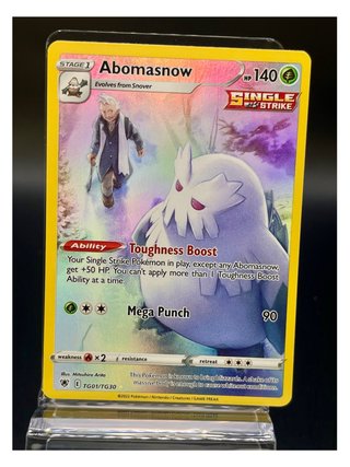 Pokemon Card: Abomasnow (ASR TG01) Lucentezza Side