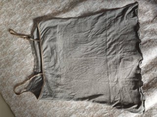 Camiseta tirantes gris perla S