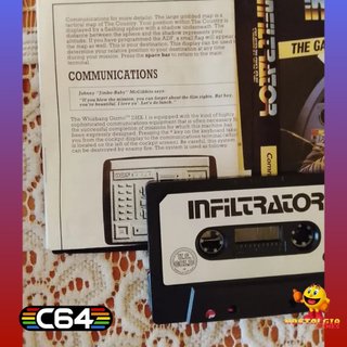Commodore 64. Infiltrator. COMO NUEVO.