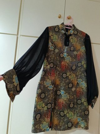 Vestido estilo kimono estampado