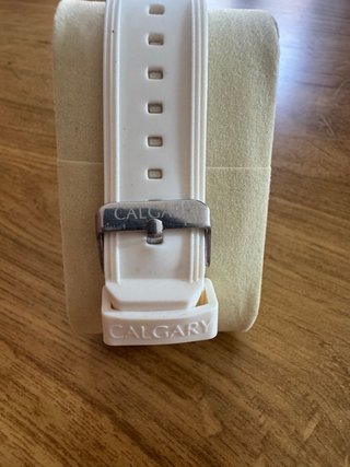 Reloj Calgary Blanco y Plateado