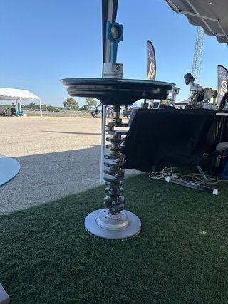 Mesa de centro cigüeñal y llanta
