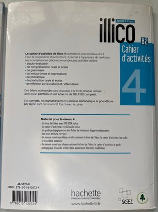 Libros Frances B2 illico 4 livre d’eleve + cahier