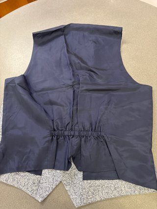 Chaleco de traje estampado PROTOCOLO