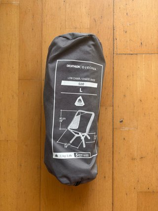 Silla Camping Quechua Plegable Baja Ultracompacta