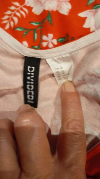 Vestido Verano Flores Naranja Talla M