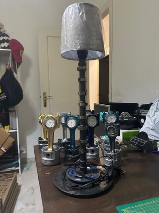Lámpara árbol de levas diseño industrial